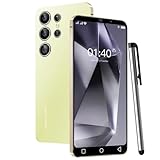 QrZrQ Cheap Mobile Phones, 5.0" IPS Display, Android 9.0, 16GB(up to 128GB), Dual Camera, Dual SIM Unlocked, Face ID/WIFI/3.5mm Jack WCDMA+GSM Cell Phone (Q24Ultra-Yellow)