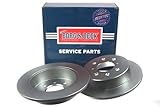 Borg & Beck BRAKE DISC PAIR Honda Civic 1.6i 91- (EGEH) R