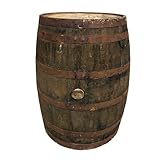 Celtic Timber Oak Whiskey Barrel - Reclaimed Scotch Barrels from Aging Whiskey, Home Decor & Gardens - Aged 20+ Years with Steel Bands & Rich Character from Scottish Distilleries - 40 Gallon