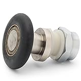 ShowerPart Shower Door Roller/Runner/Wheel/Pulley AQ3, Wheel Diameter 28mm, Overall Length 36mm, Shower Door Replacement Parts, Stainless Steel, POM Zinc Alloy Brass Axis 1x