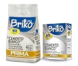 White Cement 1 kg, for indoor and outdoor stuccature and Small Repairs, Line Briko (1pezzo)