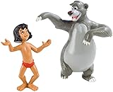 Bullyland - The Jungle Book - SET of 2 figures : 1 x Mowgly & 1 x Baloo (bear) - Baloo approx. 8 cm / Mowgli approx. 6,5 cm