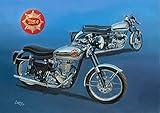 BSA Gold Star Rocket Gold Star British Motorbike Motorcycle Blank Birthday Card