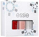 Essie Forever Yummy Red/Apres-Chic Silver Nail Polish Winter Wonderland Trio Kit