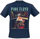 Pink Floyd Triangle Men's T-Shirt Blue Band Merch, Bands, blue, M