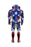Movie Masterpiece DIECAST DS004D51 Iron Man Mark 7 (Open Armor Version), 1/6 Scale Diorama, Red, Approx. 13.0 inches (33 cm) Tall