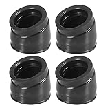 Motoforti 4pcs Motorcycle Carburetor Intake Manifold Boot Joint for Honda CB900C 1980-1982 16214-438-000