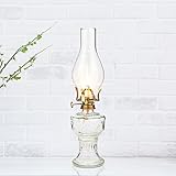 TRANSPLANT 32cm Glass Kerosene Lamp Oil Lamp Glass Classic Retro Home Decoration Lamp Wedding Festival Decoration Oil Lamp Large Capacity