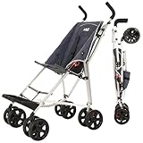 MobiQuip XL Disability Pushchair, Blue - Special Needs Stroller for Older Children up to 50kg - Lightweight Folding Aluminium Frame - Adjustable Footplate & 5-Point Harness - Smooth & Portable