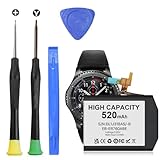 [520mAh] Battery for Samsung Gear S3 Frontier (SM-R760, R770, R765), Gear S3 Classic Replacement Battery EB-BR760ABE GH43-04699A with Professional Repair Tools Kits