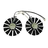 FDMOZRE 2Pcs/Set,T129215SM FDC10M12S9-C VGA Fan For ASUS CERBERUS GTX 1070Ti 8G GDDR5 ROG POSEIDON 1080Ti STRIX 1050Ti 4G(T129215SM)