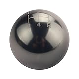 DEWHEL JDM Round Ball Billet Weighted Five-Speed 5 Speed MT Manual Gear Stick Shifter Shift Knob M10 x 1.5 Screw On for Honda Acura (Titanium)