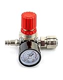 QWORK® Air Compressor Pressure Regulator, 1/4" Control Valve with 175PSI Pressure Valve for Air Compressor? Air Tools, 240V