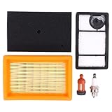 HouYeen Air Fuel Filter and Spark Plug Service Kit for Stihl TS400 Concrete Cut Off Saw