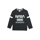 Nasa Boy's GNS4444 TS Kids S1-4A T-Shirt, Black, 4 ans