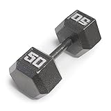 Marcy 50lb Cast Iron Hex Dumbbell, Single, IV-2050