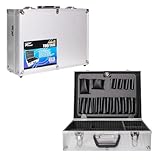 Garden Mile Lockable Aluminium Flight Case Adjustable & Removable EVA Foam Inserts Portable Hard Case Tool Cases Organiser & Storage Box Aluminium Box