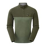 Sprayway Storr Micro Snap Mens Half Zip Fleece Outdoor Jacket Coat Green - L
