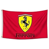 AMAKKFY Ferrari Racing Flag Wall Banner Tapestry for Garage Dorm Man Cave Room College Decor