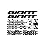 20X for KIT Giant ADESIVI BICI CAR Stickers Bike M&TB BDC BICICLETTA PRESPAZIATI PVC Decal(Black,28x22cm)