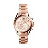Michael Kors Bradshaw Mini Chronograph Quartz Watch with Rose Gold Stainless Steel Strap for Women MK5799