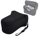 OC-F3BK Mirrorless Camera Pouch for Fujifilm X-T10/X-A2/ X-A3 +55-200mm/ 50-230mm Lens & Olympus E-M10II/ E-M5II/ E-PL8+ 12-40mm/40-150mm/75-300mm Lens