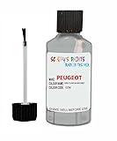 Touch Up Paint For Peugeot 107 Gris Clair Ezm 2006-2007 30Ml Bottle Brush Scratch Stone Chip Repair Pen
