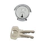 Yale P-6KP1109-CH Replacement Rim Cylinder, Suitable for 38-57 mm Doors, 6 Keys Provided, Chrome Finish, Visi Packed