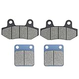 Akozon Stomp 110 Front & Rear Brake Pads for Pit Dirt Bike, Iron Material, Front Left/Right & Rear Left/Right Outer Position