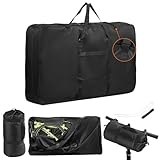 CONFUTURY Bike Travel Bag for Airplane,Upgraded 900D Road Bike Travel Bag with 3 Fixed Buckles,Strong Webbing and Seperate Compartments Inside,Large Bicycle Travel Case for 26-29 inch Mountain Bikes