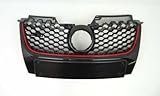 TVP Trade Vehicle Parts.co.uk Compatible With Front Bumper Grille Main With Red Moulding Vw Golf Mk5 2004-2008 Gti