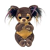 Ty Beanie Boos - Toffee the Chihuahua with Big and Glittery Yellow Eyes Plush Toy with Big Glitter Eyes - 15cm - T37393