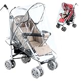 1 Pcs Universal Rain Cover for Stroller Universal Stroller Rain Cover Universal Rain Co ver for Pushchair Pram Rain Cov er Raincover Protect from Sun Snow Buggy Rain Cov er(Clear)
