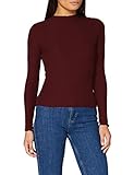 ONLY Women's Onlemma L/S High Neck Noos Jrs Top, Madder Brown, M UK