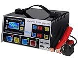 1000A Heavy-Duty Car Battery Charger with LCD Display 12V/24V Smart Pulse Repair & Trickle Charge Universal Vehicle, Motorcycle & Lorry Battery Maintainer