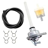 MCHNIC Petrol Tap Fuel Valve Petcock for Vespa LX ET2 ET4, Aprilia, Derbi, Gilera, Speedfight 1 2 Sfera Free SKR TPH NRG Mc3 Mc2 NSL RST SSL Zip