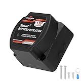 GEARCELL 12V 140A Dual Smart Battery Isolator, Waterproof VSR Voltage Sensitive Relay Compatible with ATV, UTV, RVs, Campers,Vans, Trucks, Motorhomes, Boats, Off Road Vehicles
