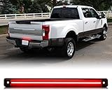SHINEFIT LED Tailgate Light Bar Compatible with F250 F350 F450 Super Duty Dually Pickup Truck 2017-2024, Red Lens Tail Gate Light Replacement HC3Z-13A613-C
