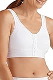 AMOENA Women's Ester Post Surgical Bra, Opaque, White, 34D