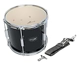 GEWA Marching Drum 12 x 10", wooden shell black, incl. carrying strap