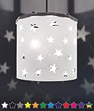 Ereki Ceiling Pendant Light Shade - Star Light Projection Effect Light Cover - Magnetic Ceiling Night Light Lampshade Kit for Interchangeable Designs White