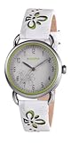 Kahuna Women's Quartz Watch with Silver Dial Analogue Display and White Leather Strap KLS-0251L