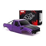 INJORA IR60 Pickup Hard Body Shell with Bed Rack for 1/18 RC Crawler TRX4M Defender Bronco (Purple)