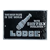 Lodge Spark Plug Aluminium Sign Plaque Door Wall Garage Workshop Car Engine