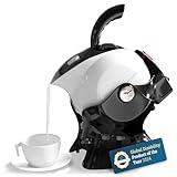 Uccello Electric Safety Kettle | Black Tipper Base Included | Effortless Pour Every Time | Daily Living Drinking Aid For Disabled and Seniors | 1.5 Liters | Black and White
