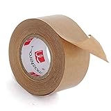 NANDEYIBI 1 Pack Water-based kraft paper tape, gum tape, water activated packaging tape, 50mm*50m,environmentally friendly, degradable, printable, and coverable