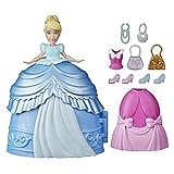 Disney Princess Styling Surprise Cinderella, Mini Doll Play Set with Dresses and Accessories, Toy for Girls from 4 Years