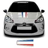 French Flag Bonnet Racing Stripe Car Vinyl Decal Sticker Graphic Compatible With 2010 Onwards Citroen DS3 Models