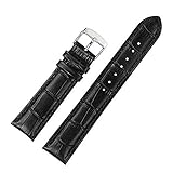 19mm Genuine Leather Watch Band Strap Fits Montblanc Black