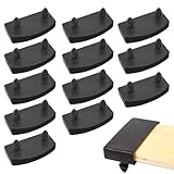 Yingjie 12-Piece Plastic Bed Slat Holders, Black, Universal Fit, Easy Installation, Suitable for Wooden Slats, Single & Double Size Beds